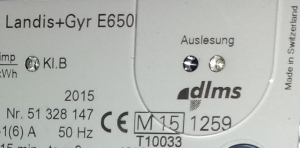 Aufnahme_Landis_Gyr Lesekopf Aufnahme an einem Landis+Gyr Zähler